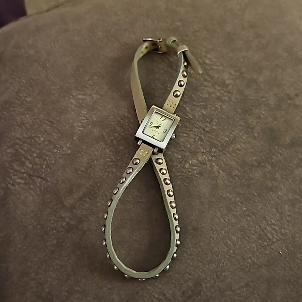 Vintage TokyoBay Leather Studded Wrap Watch
